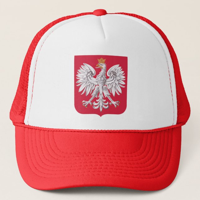 Poland Eagle Trucker Hat - Polish Ball Cap (Front)