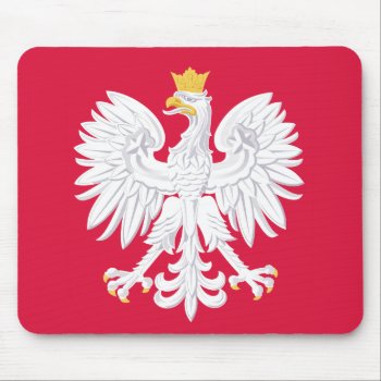 Poland Emblem Mouse Pad by flagart at Zazzle