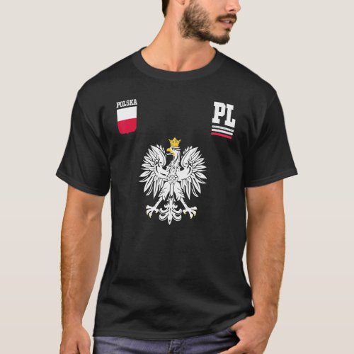 Poland Fan Polish Eagle Polska Flag T_Shirt