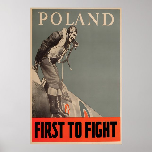 Poland First to Fight WWII Poster British Royal (Front)