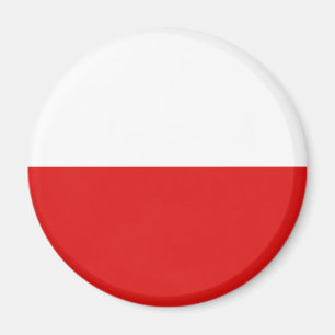 Poland Fisheye Flag Magnet