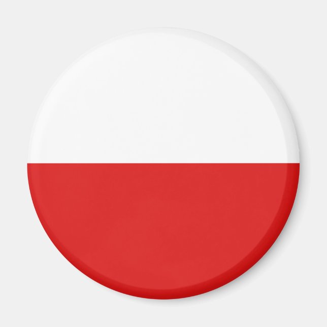 Poland Fisheye Flag Magnet (Front)