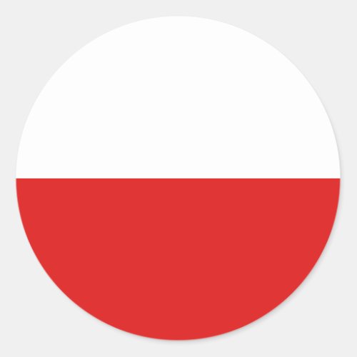 Poland Fisheye Flag Sticker