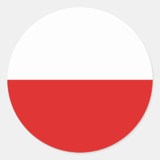 Poland Fisheye Flag Sticker