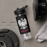 Poland Fitness & Polish coat of arms / flag Water Bottle<br><div class="desc">Water Bottle featuring Poland with Polish emblem,  flag active fashion - love my country,  gym,  fitness,  travel,  camping,  patriots / sports fans</div>