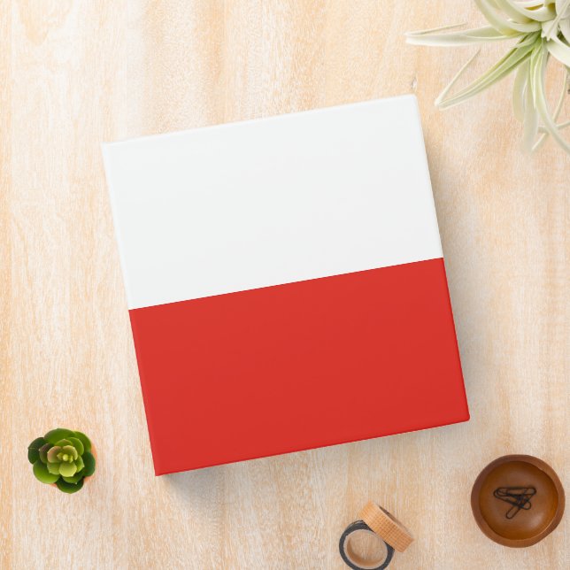 Poland flag 3 ring binder (In Situ)