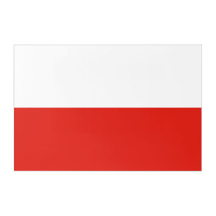 Poland flag acrylic print