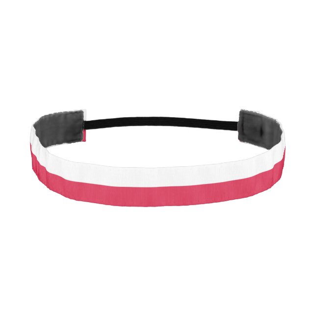 Poland Flag Athletic Headband (Front)