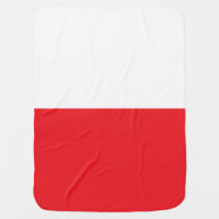 Poland flag baby blanket
