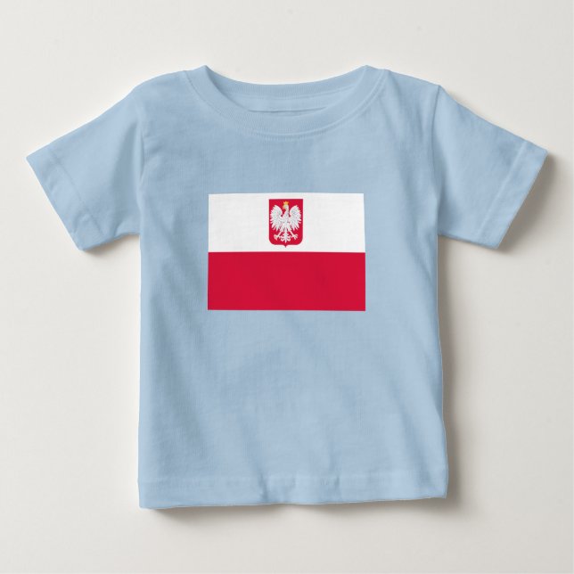 Poland Flag Baby T-Shirt (Front)