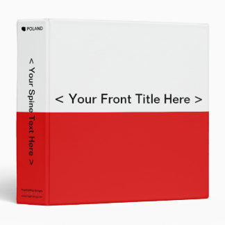 Poland Flag Binder