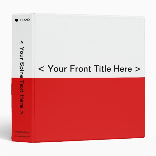 Poland Flag Binder (Front/Spine)