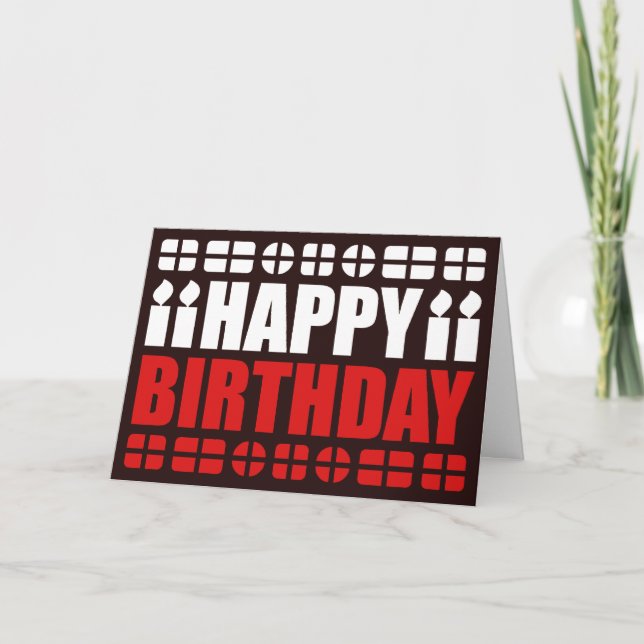 Poland Flag Birthday Card (Front)
