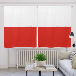 Poland flag blackout curtains