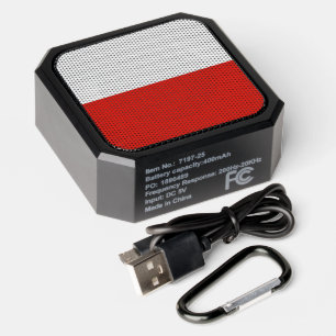 Poland flag bluetooth speaker