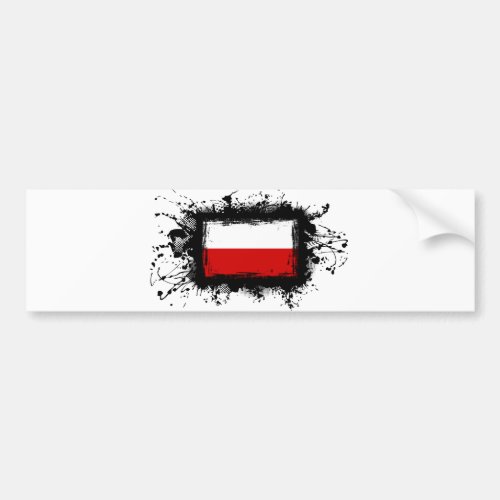 Poland Flag Bumper Sticker