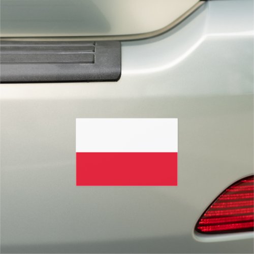Poland Flag Bumper Sticker Car Magnet