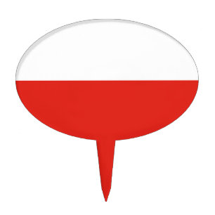 Poland flag cake topper