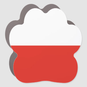 Poland flag car magnet