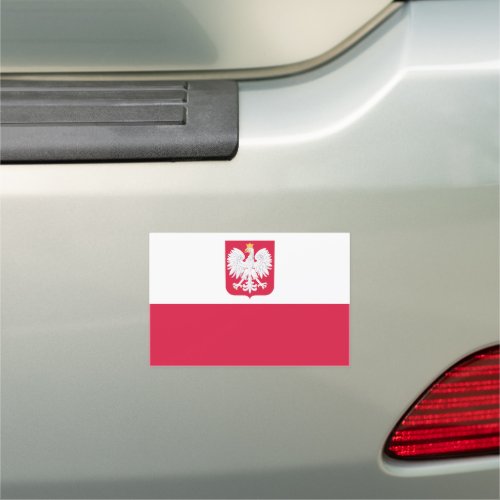 Poland Flag Car Magnet