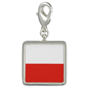 Poland flag charm