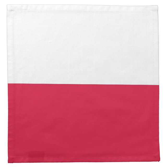 Poland Flag Cloth Napkin (Front)