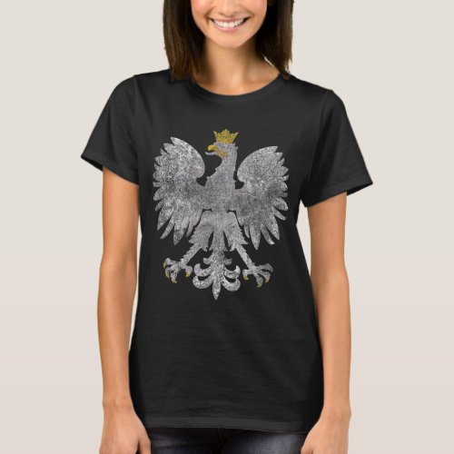 Poland Flag Cool Polska Flaga Vintage Polish Eagle T_Shirt