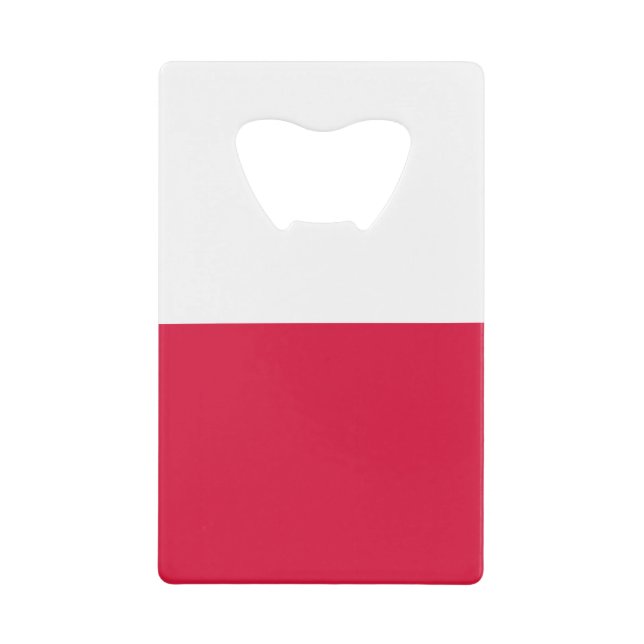 Poland Flag Credit Card Bottle Opener (Front)