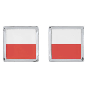 Poland flag cufflinks