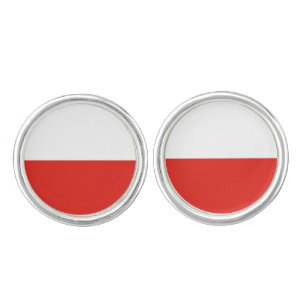 Poland flag cufflinks