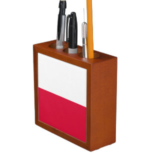 Poland Flag Desk Organizer