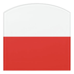 Poland flag door sign