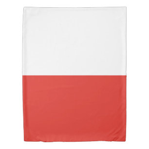 Poland flag duvet cover