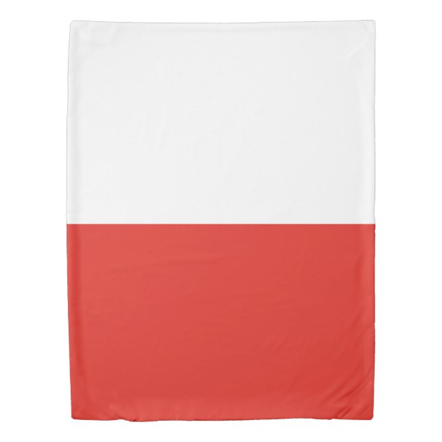 Poland flag duvet cover (Front)