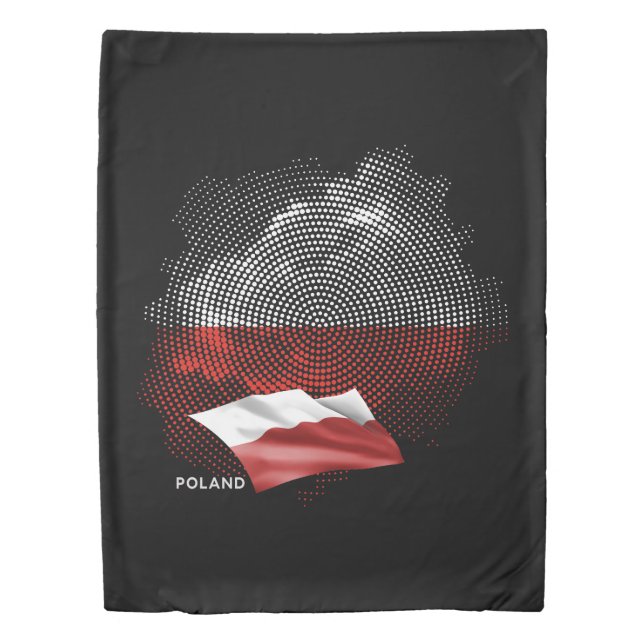 Poland flag duvet cover (Front)