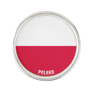 Poland Flag Elegant Patriotic Lapel Pin
