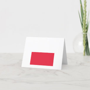 Poland Flag Emblem Letterpress Thank You Card