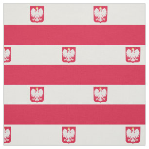 Poland Flag Fabric