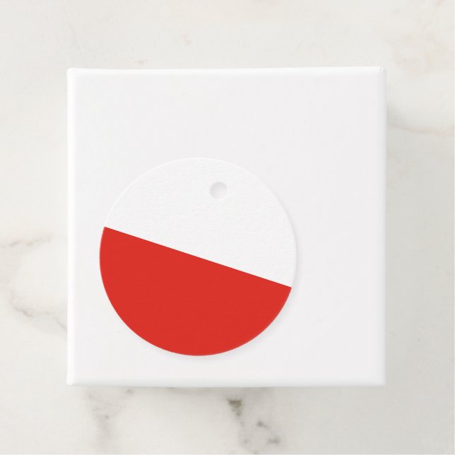 Poland flag favor tags (In Situ)