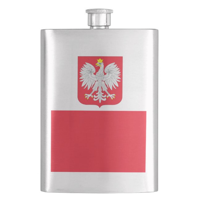 Poland Flag Flask (Front)