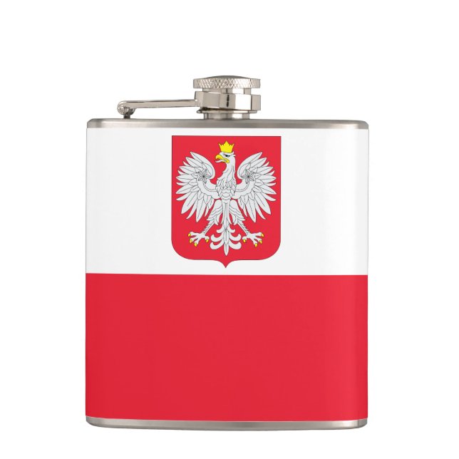 Poland Flag Flask (Front)