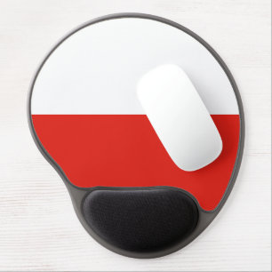 Poland flag gel mouse pad
