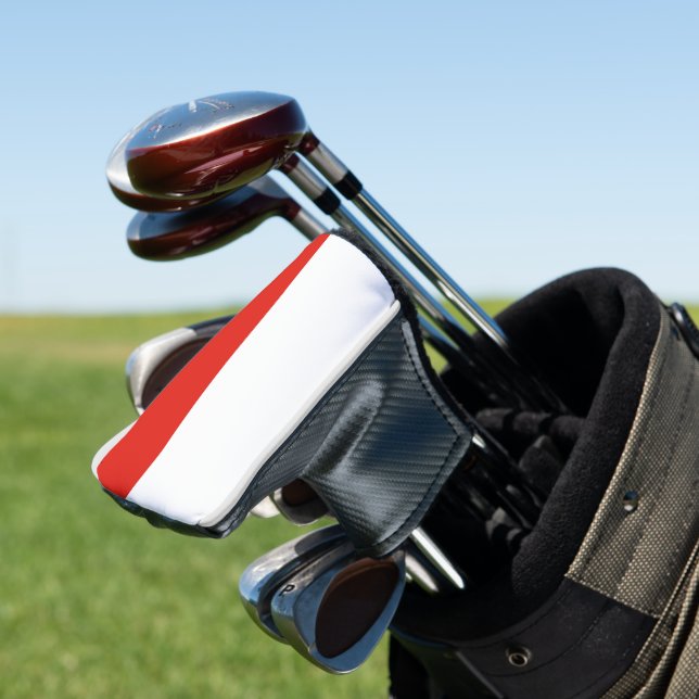 Poland flag golf head cover (In Situ)