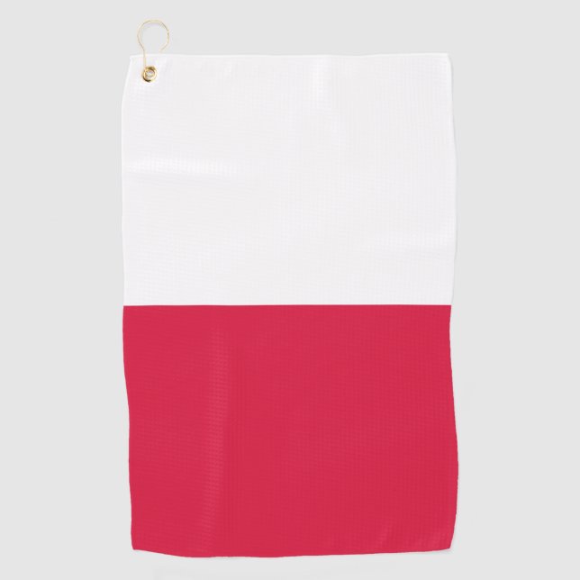 Poland Flag Golf Towel (Front)