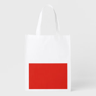 Poland flag grocery bag
