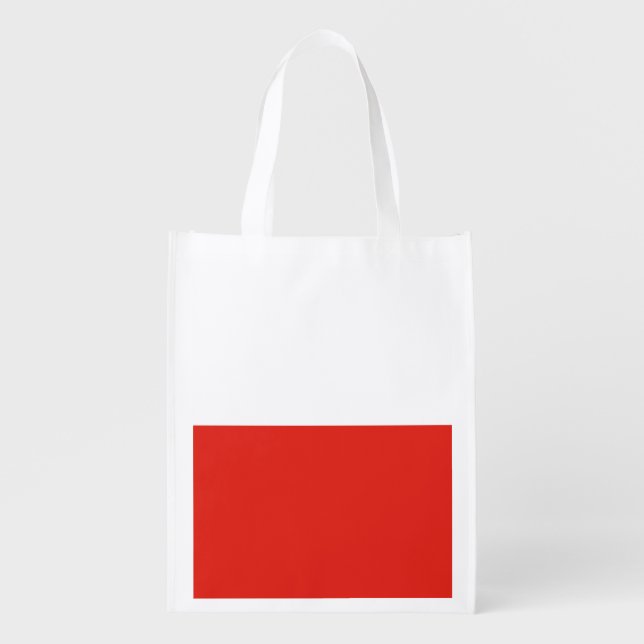 Poland flag grocery bag (Front)