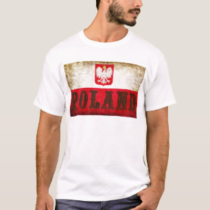 Poland Flag Grunge T-Shirt