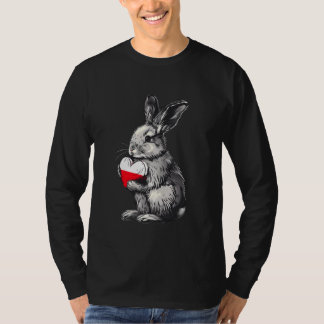 Poland Flag Heart Bunny Polish Pride Polska Polish T-Shirt