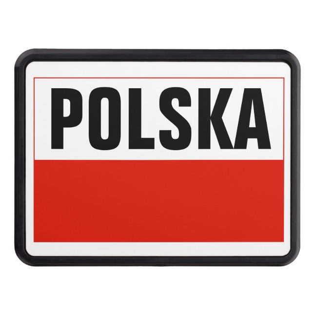 Poland flag hitch cover | Polish pride (Front)