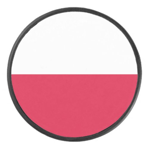 Poland Flag Hockey Puck